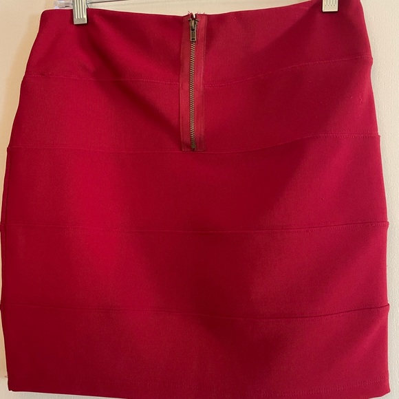 Red Forever 21 Bandage skirt - Picture 3 of 5
